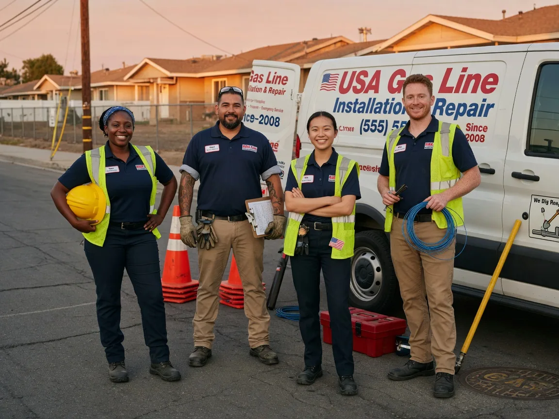 Gas Line Installation company in Claremont, IL